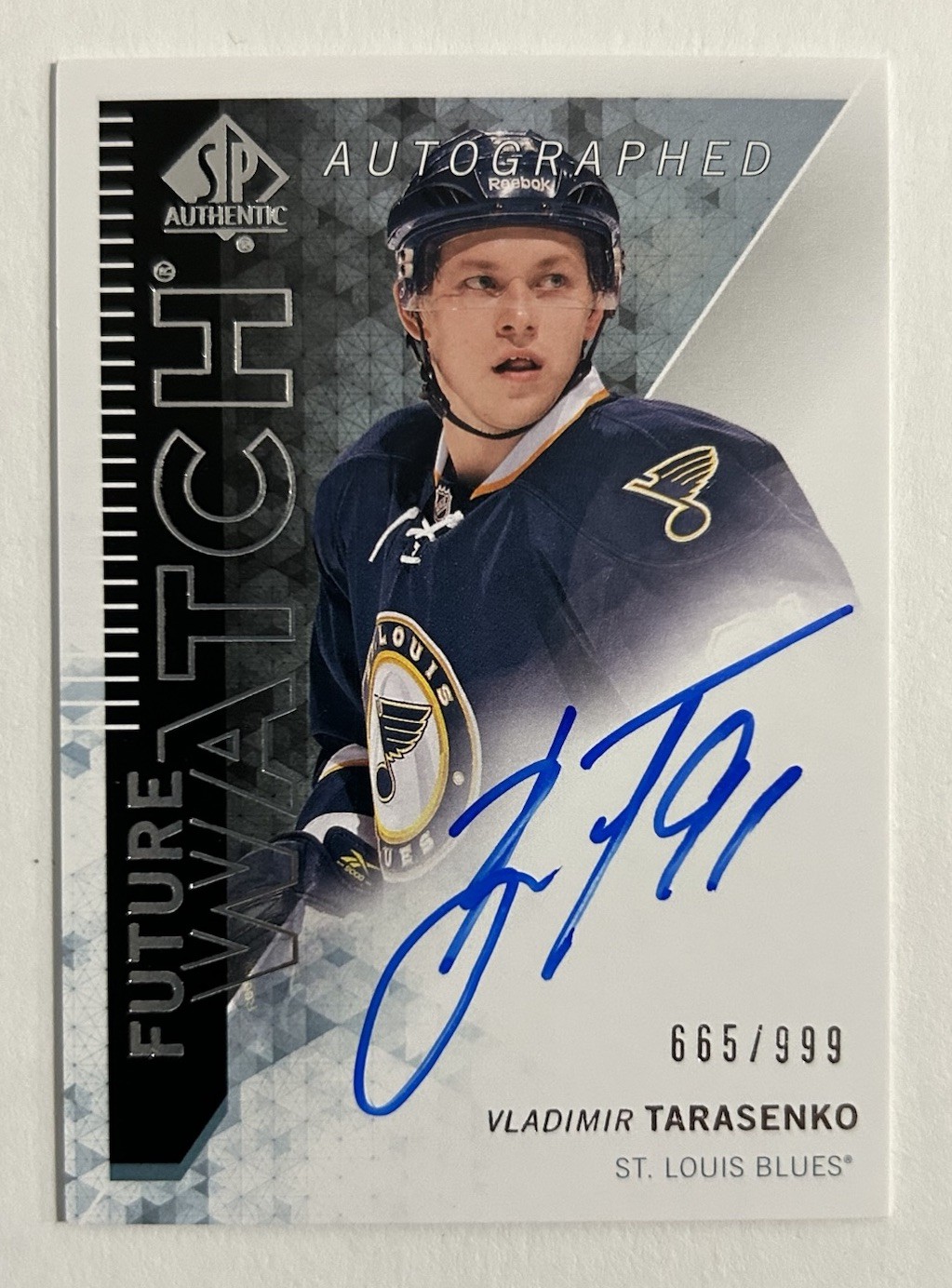 Vladimir Tarasenko 2013-14 UD SP Authentic Future Watch Rookie Auto /999 RC