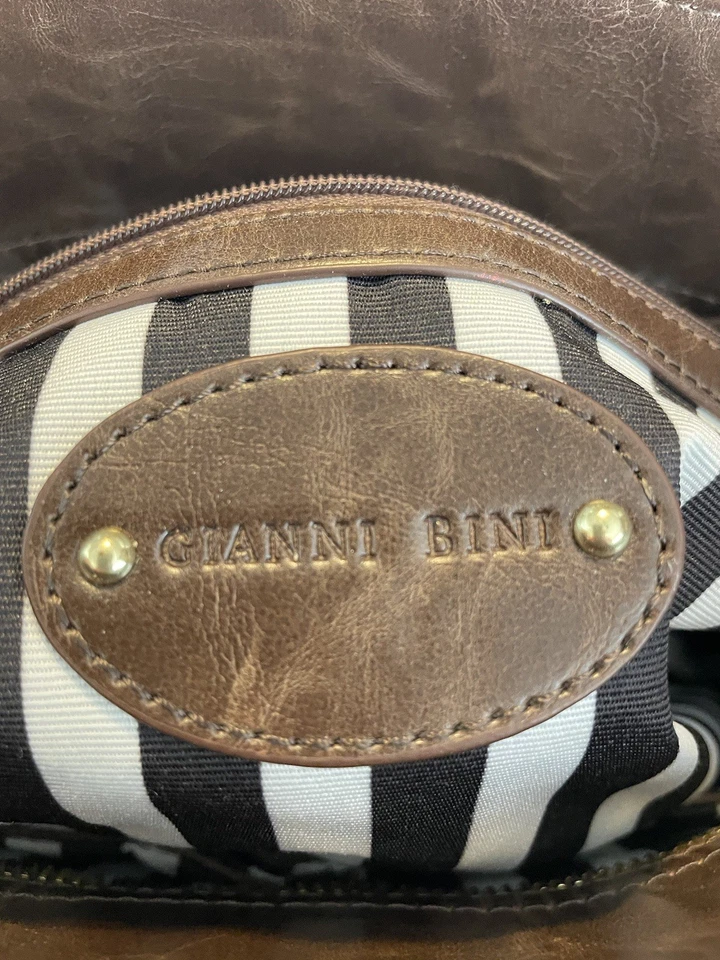 Bolso de Mano Gianni Bini Marrón con Estampado Animal en el Lateral Foto 4 de 4
