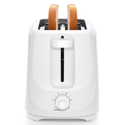Mainstays 2-Slice Toaster with 6 Shade Settings and Removable Crumb Tray, Arctic