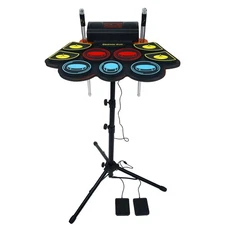 Electric Drum Set for Kids, Electronic Drum Pad with Light Up Drumsticks and ...