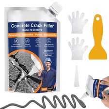 Concrete Crack Filler, Self Leveling Cement Crack Sealant, Quick-Drying Seali