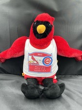 Build A Bear Workshop St. Louis Cardinal Red W Black Legs RARE