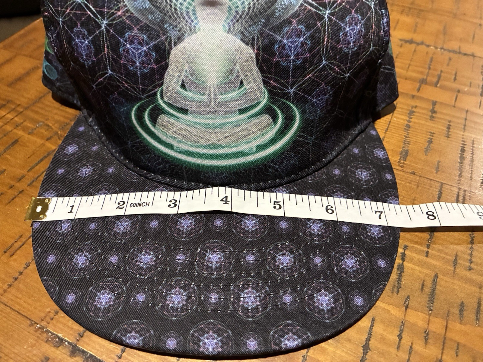 Psychedelic Themed SnapBack Hat Cap Featuring A M… - image 19