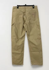 Dickies Carpenter Pants Jeans Tan Cargo Size 34x34 Relaxed Fit Canvas Workwear