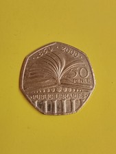 2000 Public Libraries 50p Fifty Pence Coin Circulated