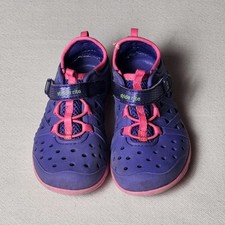 Stride Rite Made 2 Play Phibian Shoes Kids Size 8 Pink/Purple