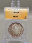 1879-S Morgan Silver Dollar $1 - ANACS MS65