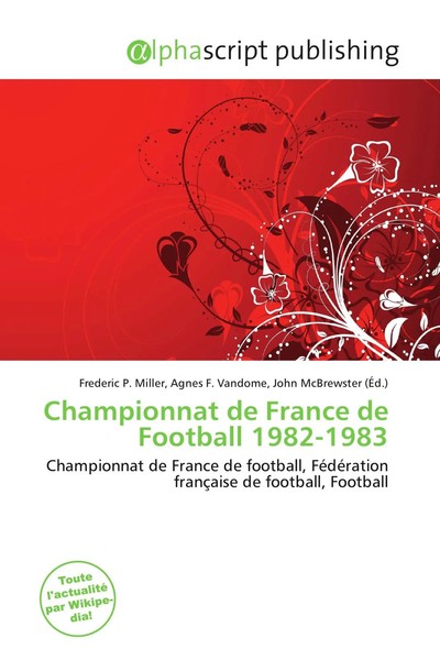 Frederic P. Miller (U. A.) | Championnat De France De Football 1982-1983 | Buch-image
