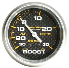 Autometer 4803 Carbon Fiber Vacuumboost Gauge 2-58 30 Hg-30 Psi Autometer 4803 Carbon Fiber Vacuumboost Gauge 2-58 30 Hg-30 Psi