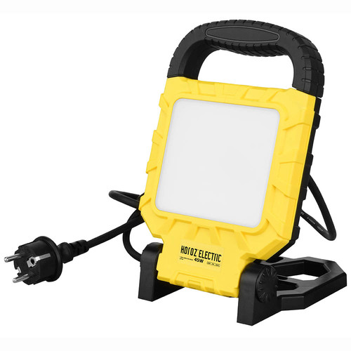 Projecteur LED portable 45W 6400K blanc pour chantier et atelier Lumina