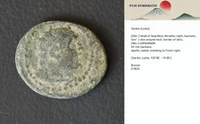 *Sardes, Lydia, Ancient Greek Coin w/ Description Card Roman[E7825]7o9