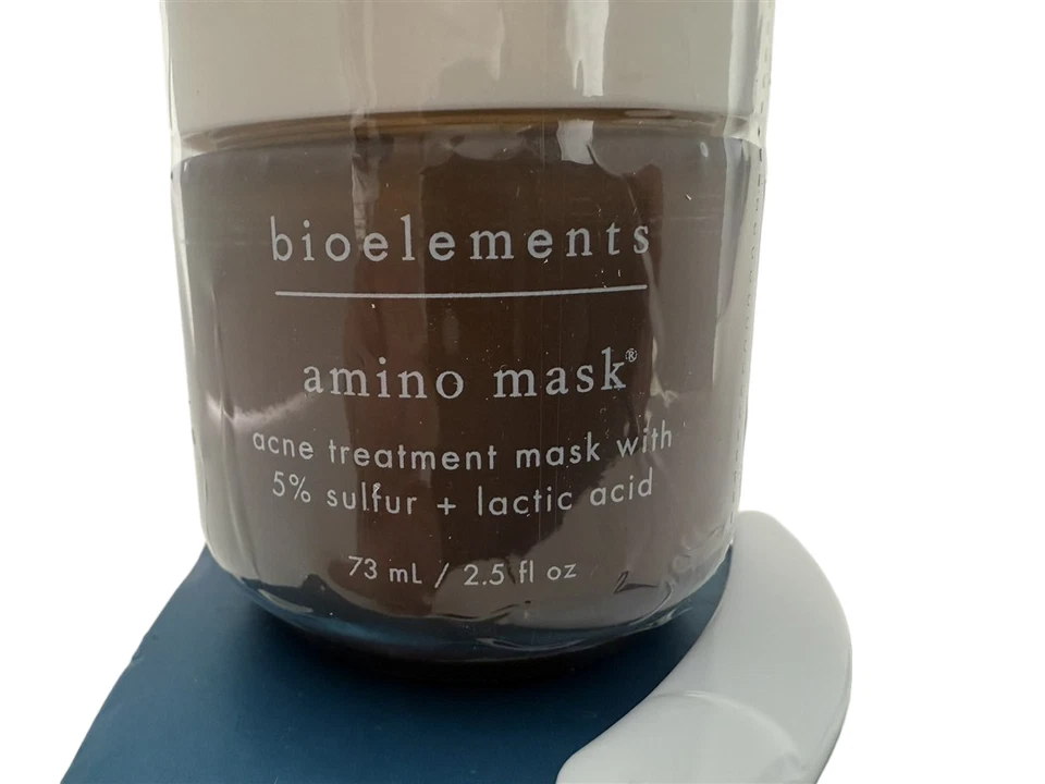 Bioelements NEW Amino Mask Acne Treatment Mask w/ 5% Sulfur + Lactic Acid 2.5oz - Image 4 of 4