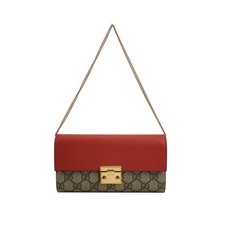 Gucci Pre-Owned Authentic Chain Bag Red Free Tracked Shipping