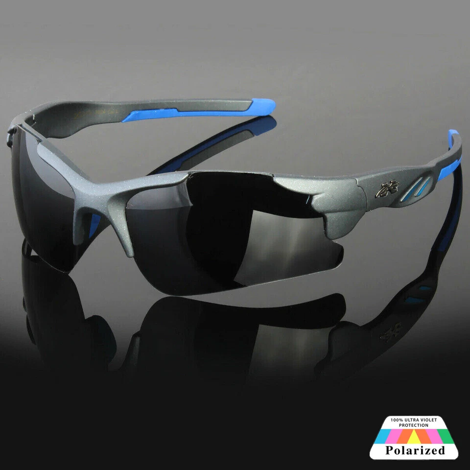 Gafas de sol polarizadas para hombre deportes correr pesca golf conducir gafas envolventes en EE. UU. Foto 2 de 4