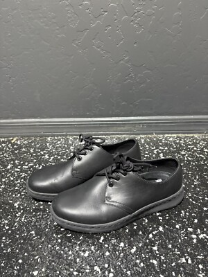 Dr. Martens SoftWair Mens Sz 6 CAVENDISH Black Oxford Leather Shoes  NWOB