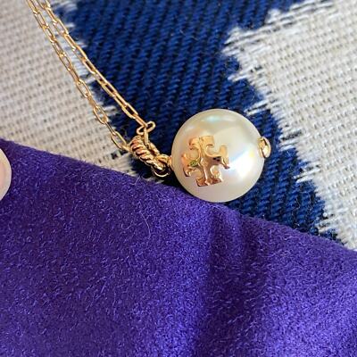 Tory Burch Rope Pearl Chain necklace 143338 In Ivory/Tory