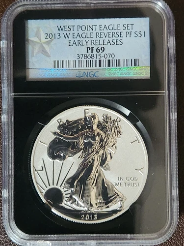 2013 W Reverse Proof Silver Eagle NGC PF69 Early Release From West Point Set