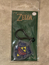 Official Nintendo Zelda Hylian Shield Rubber Keychain NEW on Card Factory Sealed