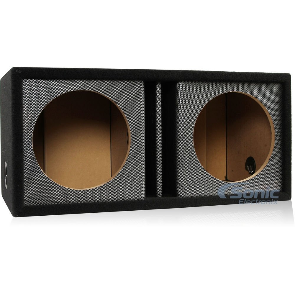 Корпус автомобильного сабвуфера Atrend 12DVR Dual 12 с вентиляцией из черного углеродного волокна 28990₽