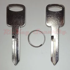 2 New Replacement Non-Transponder Uncut Keys For Ford Lincoln & Mercury Vehicles
