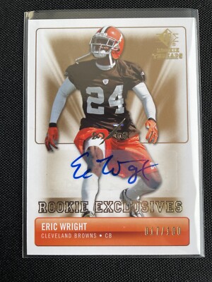 2007 SP Threads Exclusives /100 Eric Wright #RE-EW Rookie Auto RC