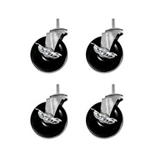 Seville Classics 4-inch Wheels For Shelving Units Utility Carts Set Of 4 Seville Classics 4-inch Wheels For Shelving Units Utility Carts Set Of 4