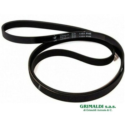 Cinghia Elastica Rigata Per Lavatrice – Ricambio Compatibile Per Whirlpool E Ignis (1204 H8) - 2