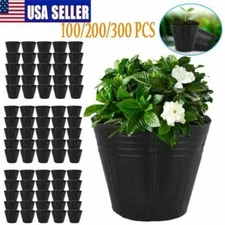 100/300X Nursery Pots Vegetable Flower Plant Plastic Pot Disposable Garden Tools