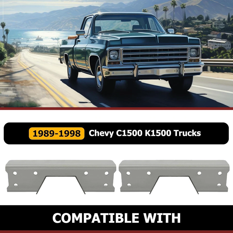 For 89-98 Chevy Silverado/GMC Sierra C1500 K1500 truck Rear C Notch Support Kit Foto 3 de 4