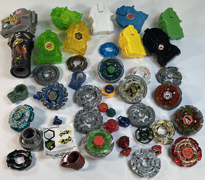 Beyblade HASBRO METAL MASTERS Zestaw Beyblades i wyrzutni Części Części  2000s
