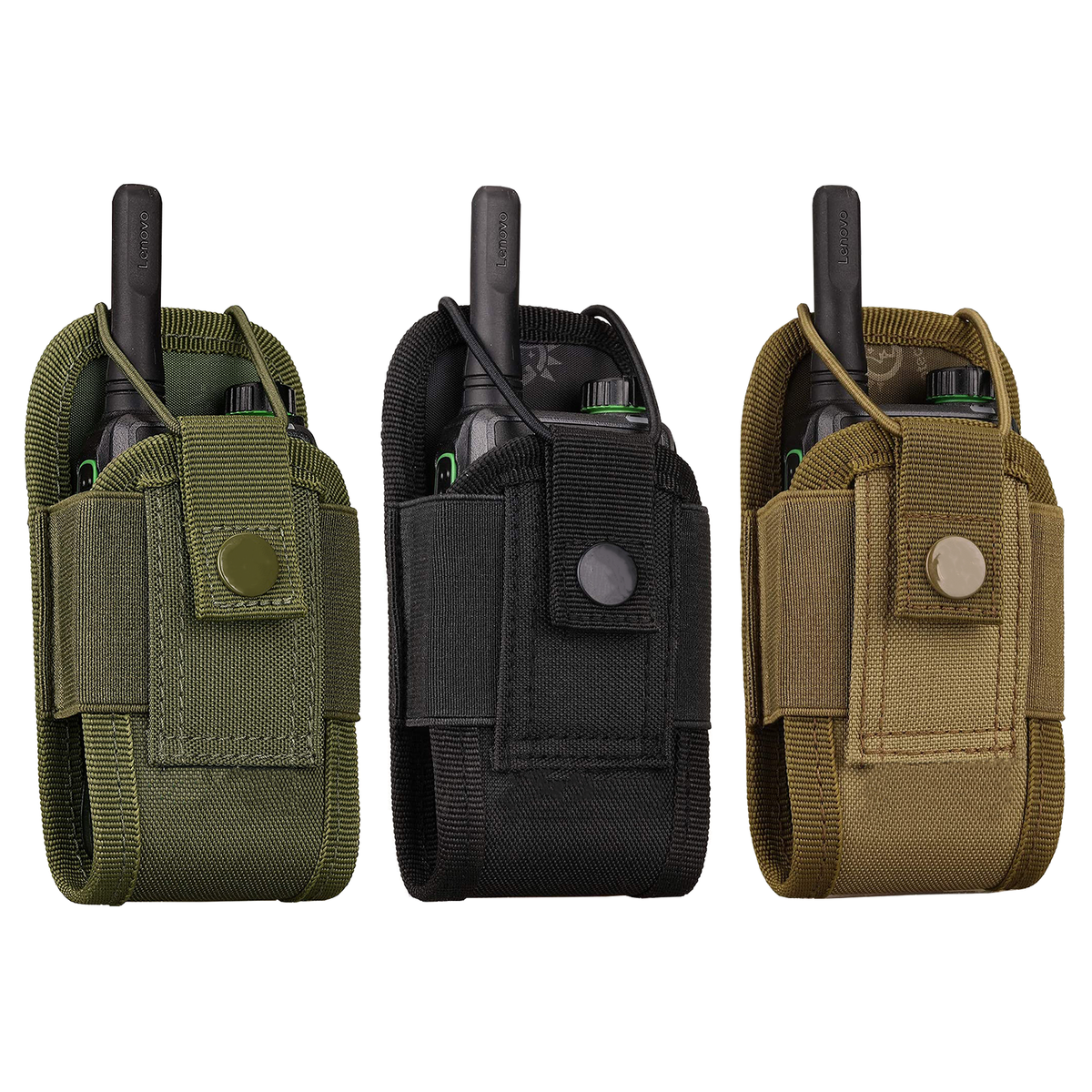 Molle Belt Radio Holster Walkie Talkie Pouch 500D Nylon Molle