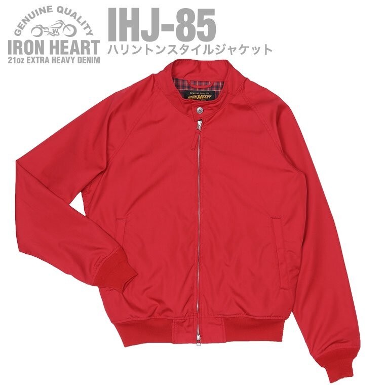 IRON HEART IHJ-85 Harrington Jacket Red Swing Top Size L Biker