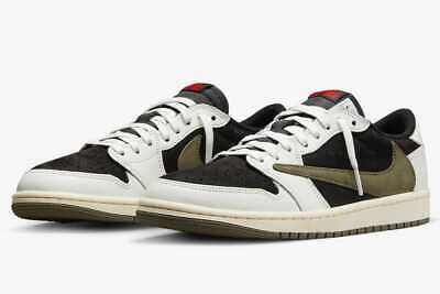 Nike Women's Air Jordan 1 Low Travis Scott Olive DZ4137-106