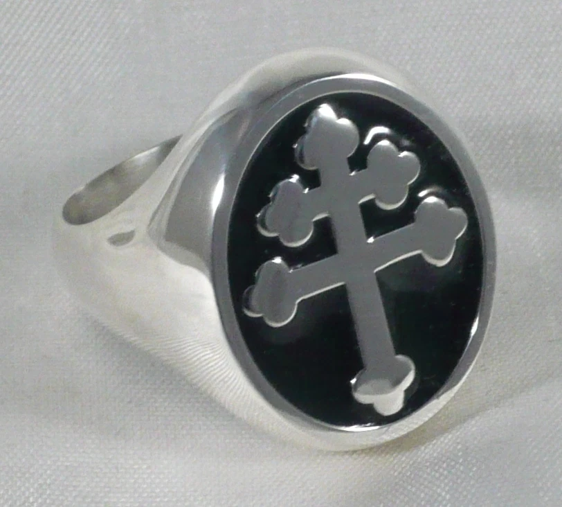 Cross of lorraine ring deals