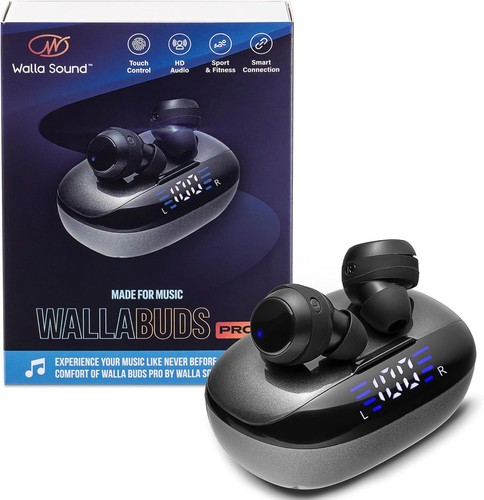 Earbuds with Mic - Bluetooth 5.3 Headphones True Wireless IPX5 Black