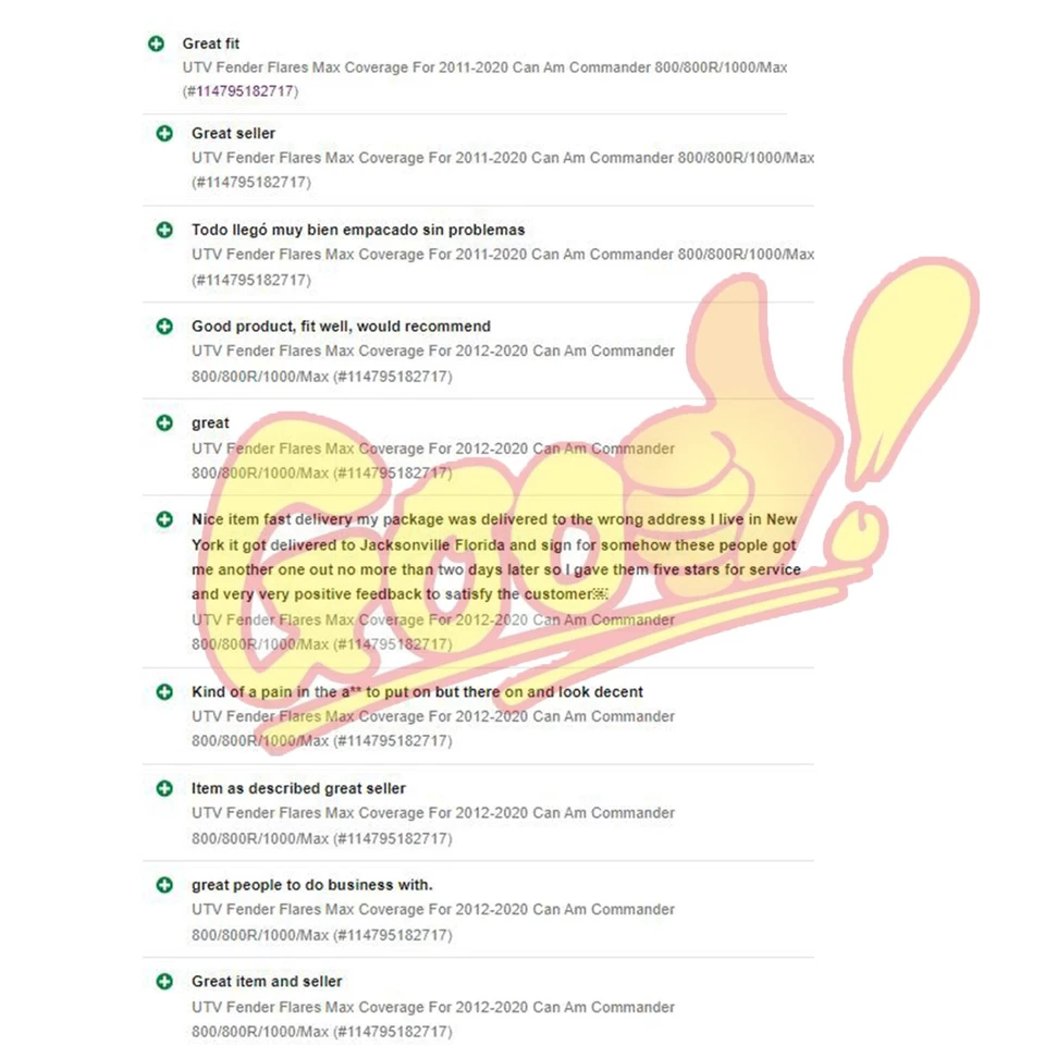 Cobertura máxima de guardabarros UTV para Can Am Commander 800/800R/1000/Max 2011-2020 Foto 2 de 4