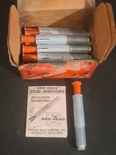 (BOX OF 20) ITW RAMSET / RED HEAD JS-12C ANCHOR STUD 1/2" - 13 TPI X 2-3/4"
