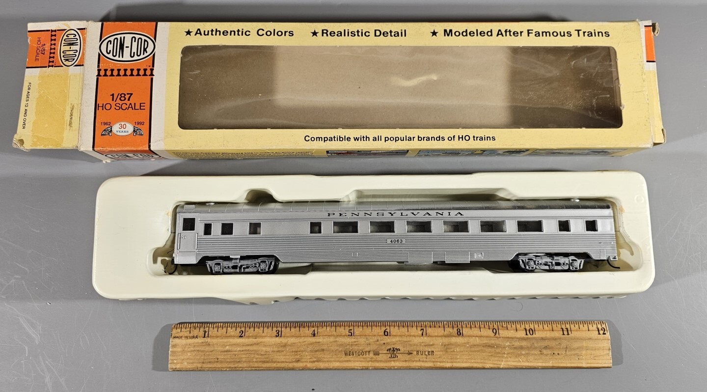 CONCOR HO PASSENGER CAR PENNSYLVANIA 4063 IN BOX eBay