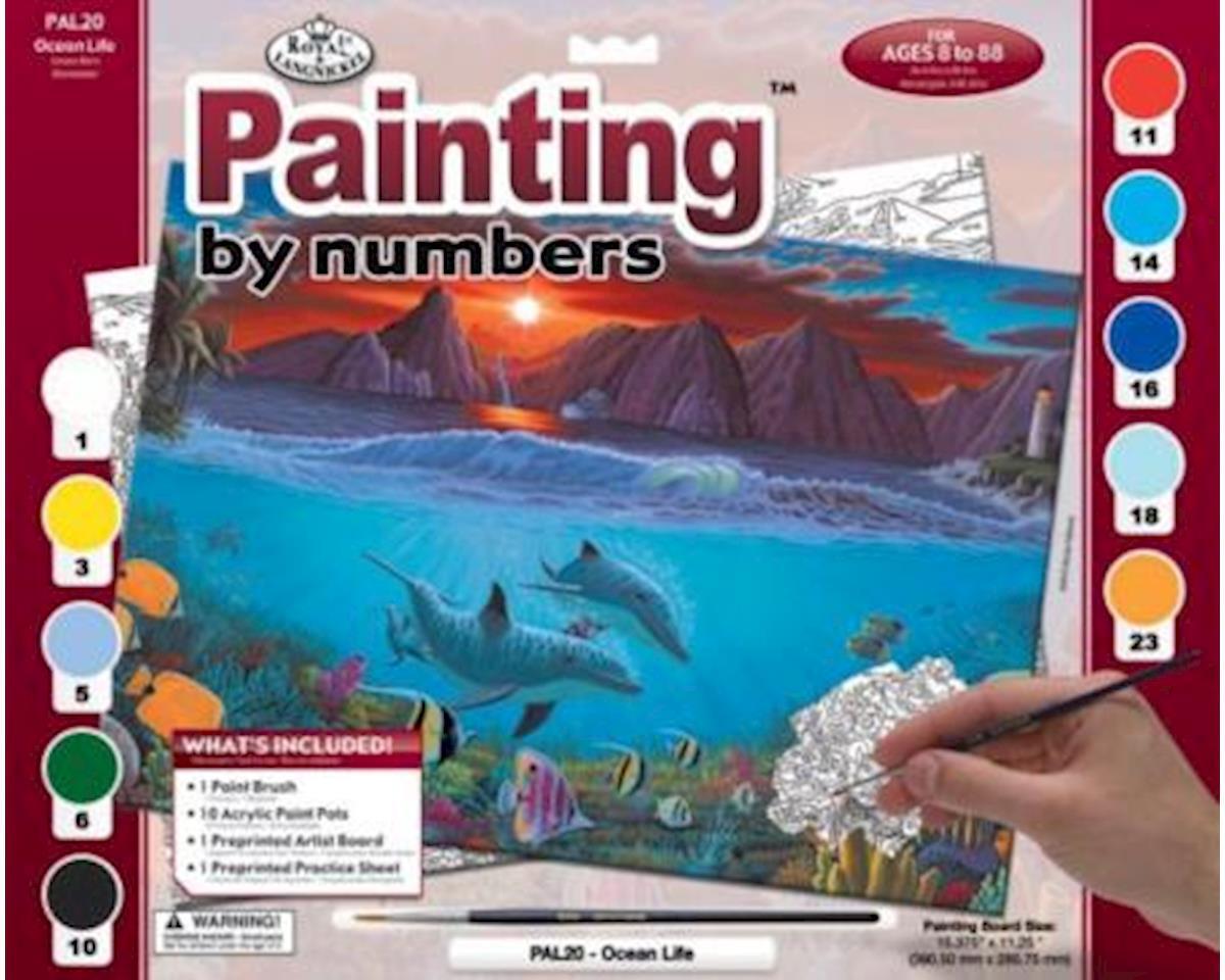 Royal Brush Manufacturing Adult Large Painting By Numbers Ocean Life [RBMPAL20]