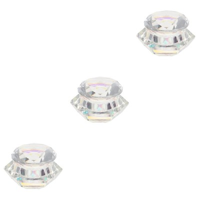  Set of 3 Dappen Dish Acryl Nail Art Kristallbecher Kristallbehälter