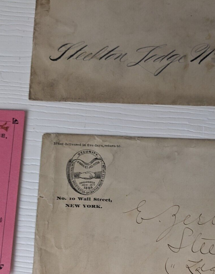 IOOF Odd Fellows Steelton Lodge 184 1899 Proposition Card Members Pennsylvania