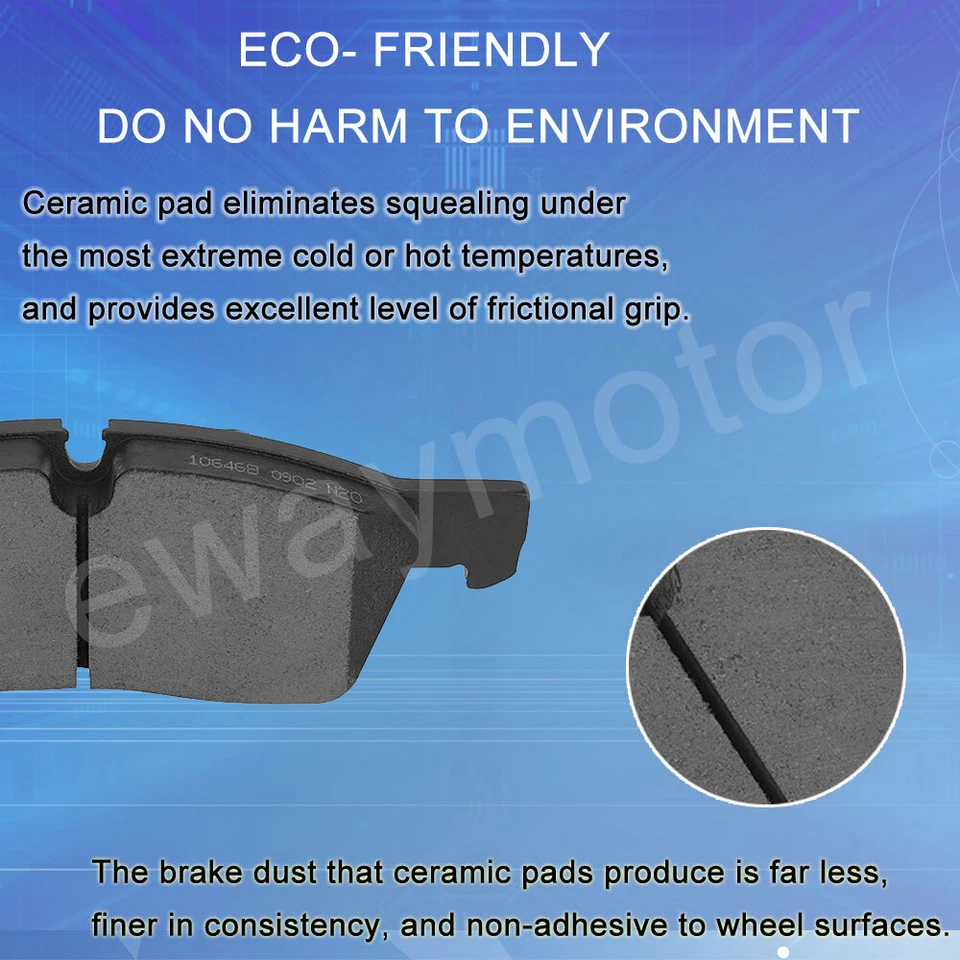 Front Ceramic Brake Pads For Saturn SC SC1 SC2 SL SL1 SW1 1993-2001 Saturn SW2 - Image 4 of 4