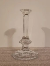 Beautiful  Lead Crystal Taper Candle stick Holder  toscany 8"