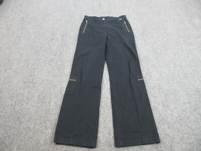 St John Sport Pants Womens 6 Blue Zipper Pocket Ankle Preppy  display picture 1