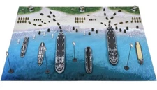 Pit Road 1:700 WWII Normandy D-Day Scene Paper Base Plastic Model  Kit SPS07