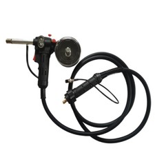 24V Euro Adpator MIG Welder Spool Gun Wire Feed Aluminum Toothed 9.8Ft