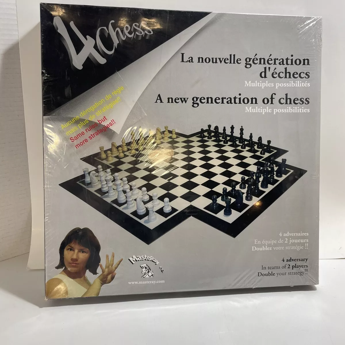 RARE MasterRay 4Chess - 4 Player Chess Board Game. NEW & SEALED FREE  SHIPPING.