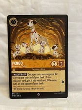 pongo lorcana card Disney Into the Inklands Starter Deck Amber Emerald Listed cards may have imperfections. Carta Pongo - Determined Father
