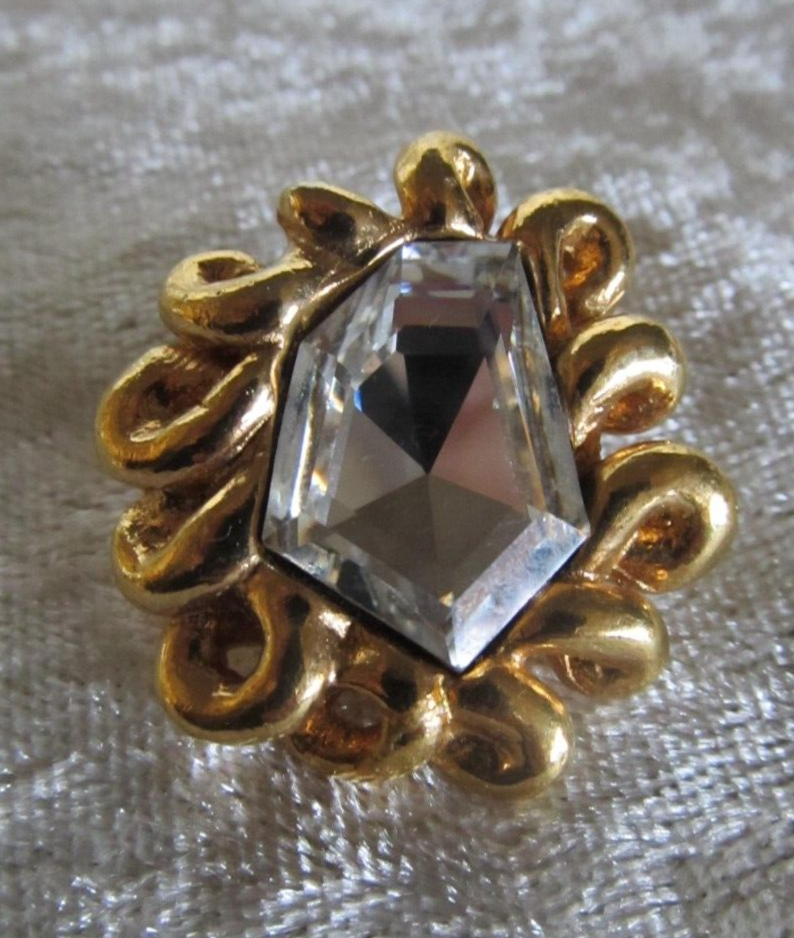 Broche Vintage Signée Sonia Rykiel - Style Argenté - Occasion