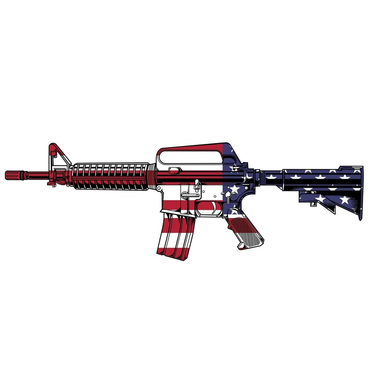 AR 15 Black Ops Decal Set. Left & Right Set. 3M Laminated, NRA - Foto 11